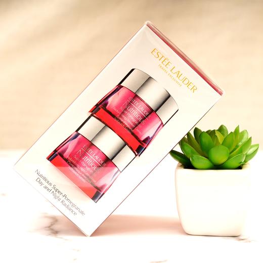 【全网冲量-现货镇店系】Estee Lauder雅诗兰黛面霜套装 新款红石榴鲜活亮采日霜50ml 晚霜50ml组合 商品图0
