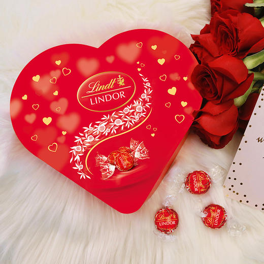 Lindt瑞士莲20粒软心牛奶巧克力心形礼盒240g 商品图2