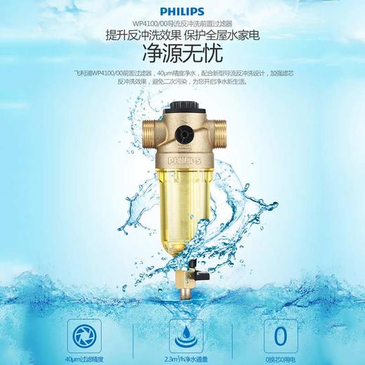 飞利浦（PHILIPS）德国原装进口前置过滤器PQZ-V1家用净水器全屋中央滤水器WP4100/00 商品图0