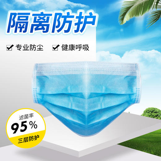 一次性口罩   三层防护口罩50只装（新老包装交替发） 商品图3