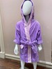 KFY08Z 女童割绒绣花浴衣（紫色） 商品缩略图0