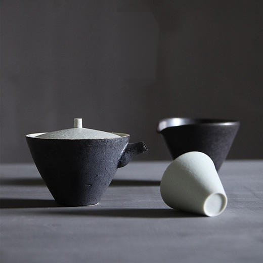 「楚瓷景德镇粗陶手工茶壶」手抓壶 柴烧功夫小茶壶 日式手抓壶单壶 商品图3
