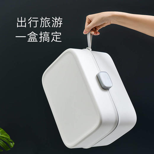 【日系简约 三合一内衣收纳盒】多功能学生宿舍文胸内裤袜子收纳盒 商品图0