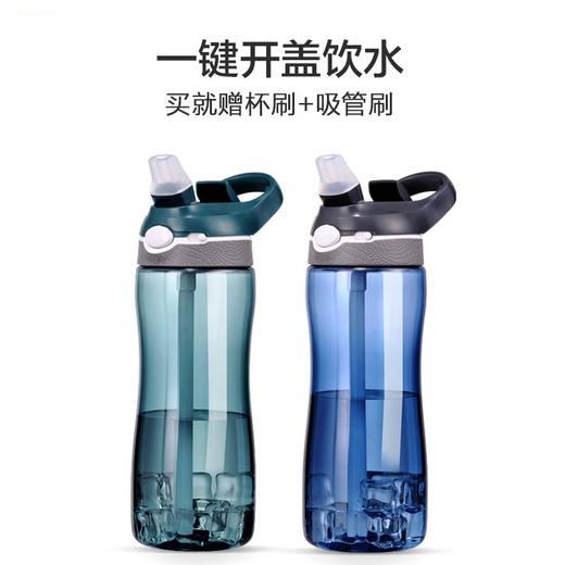 运动水杯便携健身吸管杯 I 成人大容量户外水壶 密封升级 商品图0