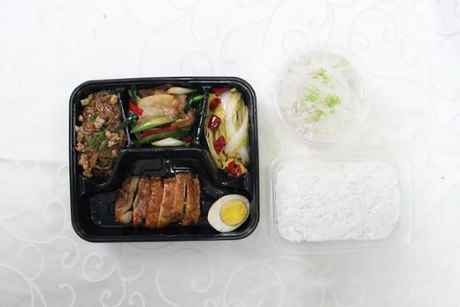 香辣鸡排饭套餐（大份） 商品图0