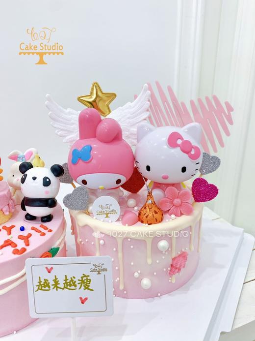1027CAKE | 组合蛋糕 吉祥动物 HelloKitty 粉色 商品图1