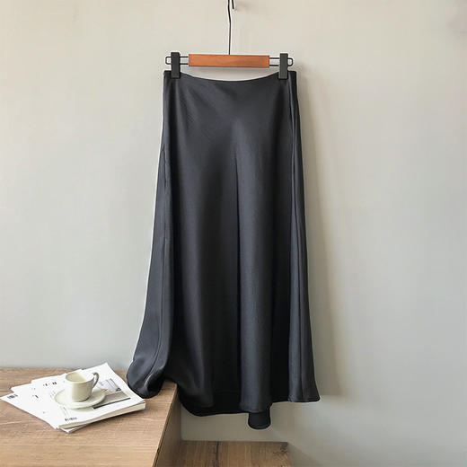 复古缎面高腰半身裙 包臀鱼尾裙 商品图4