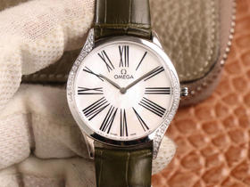 WWF欧mi茄碟飞系列，正品开模保证所有细节复原正品，所有配件%100与正品通用，美洲鳄鱼皮带，瑞士原装机芯，施华诺钻石，女士腕表，皮表带，石英机芯，密底。