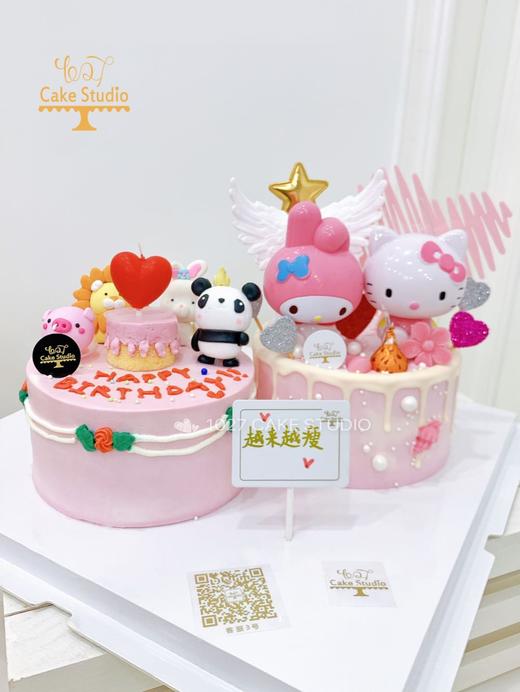 1027CAKE | 组合蛋糕 吉祥动物 HelloKitty 粉色 商品图2