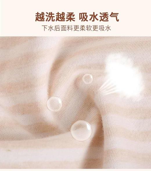 （积分兑换）宝宝彩棉口水巾3条（颜色随机） 商品图2