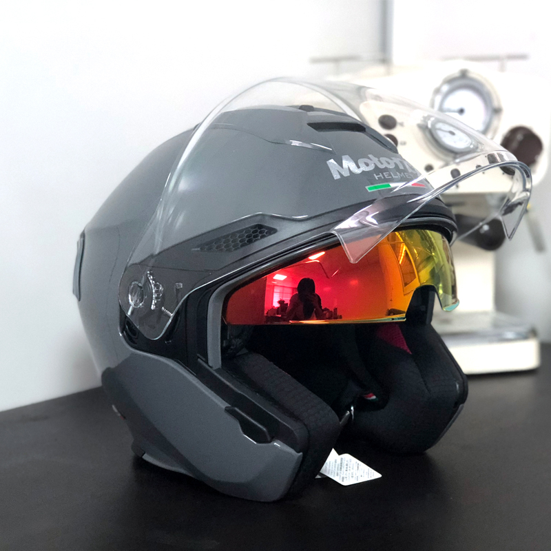 motorax摩雷士摩托车头盔男踏板车半盔四季女个性半覆