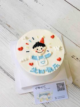 手绘小男孩 儿童  ins 简约 下单前请仔细阅读商品详情 如需修改或增加文字 请下单备注