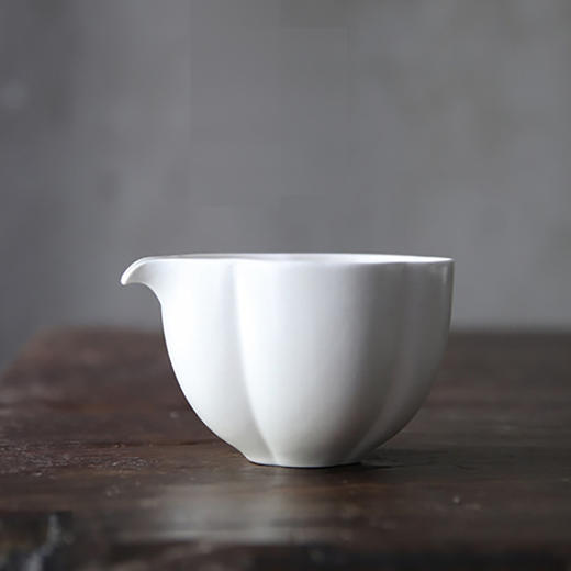「景德镇全手工禅寂日式官帽茶壶茶杯」素雅白陶志野釉球孔陶瓷茶壶 主人杯 公道杯 商品图8