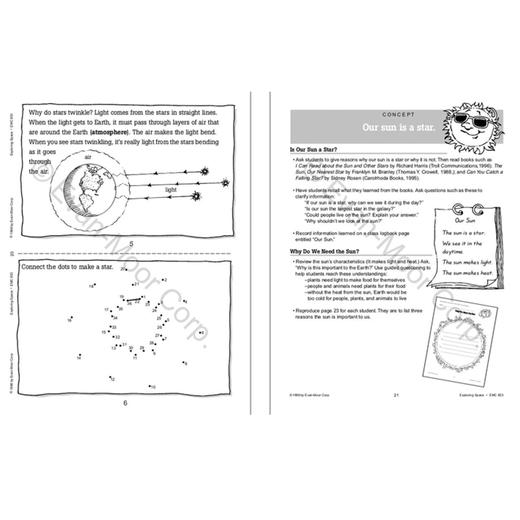 Evan-Moor Exploring Space Words For Kids Series Grades 1-3 探索宇宙 小小科学工坊系列 一到三年级 美国加州教辅 商品图3
