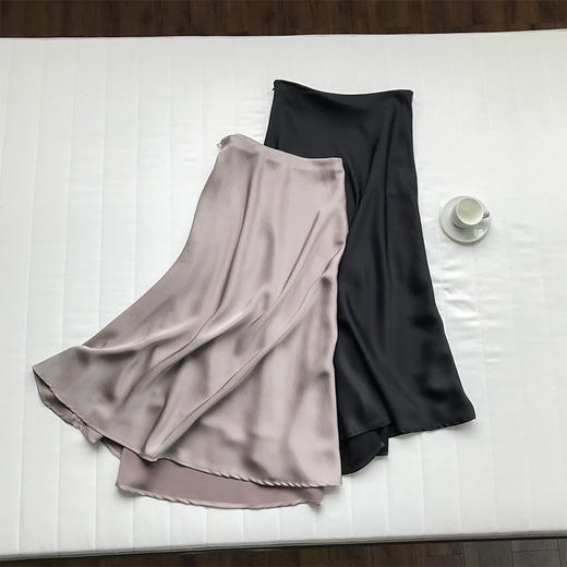 复古缎面高腰半身裙 包臀鱼尾裙 商品图3