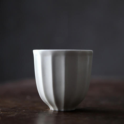 「景德镇全手工禅寂日式官帽茶壶茶杯」素雅白陶志野釉球孔陶瓷茶壶 主人杯 公道杯 商品图9