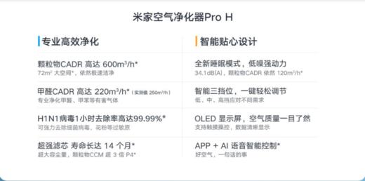 米家空气净化器Pro H 商品图1