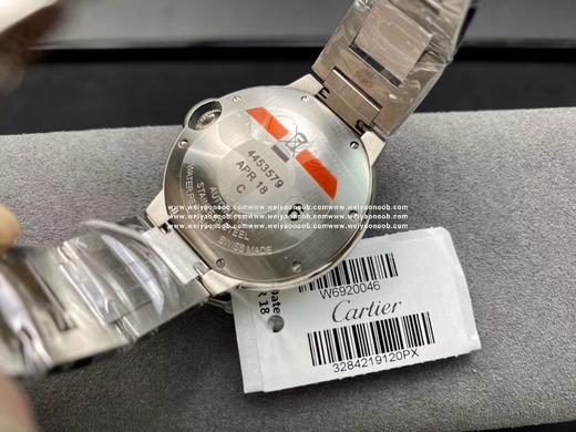 V6卡地亚蓝气球系列W6920046，36.6mm直径中性手表，女士手表，精钢表带，密底 商品图13