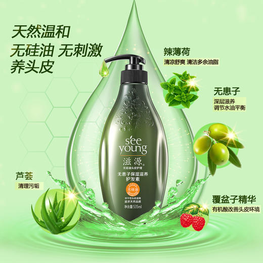 滋源无患子保湿滋养护发素（中干性） 商品图3