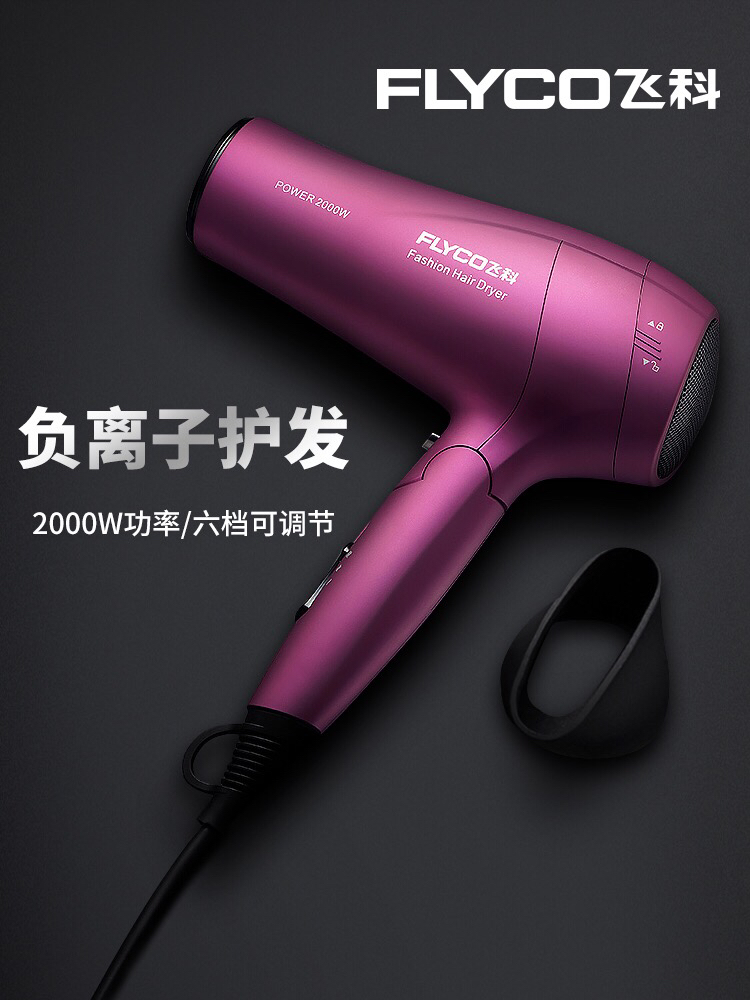 8000积分 非卖品 飞科电吹风机家用理发店专用大功率负离子护发不伤发廊静音FH6618