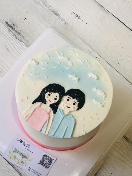 手绘 情侣 ins 简约 纪念日简约 ins 下单前请仔细阅读商品详情  如 需增加或修改文字 请下单备注 商品图0