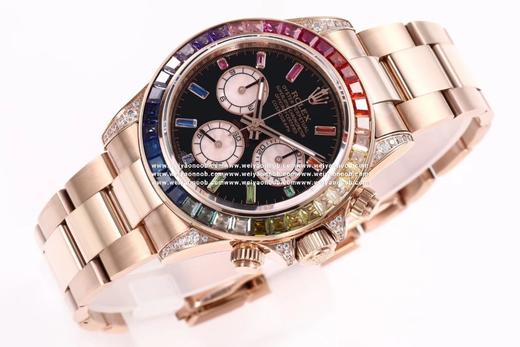 BL全新迪通拿彩虹款。型号：116599RBOW-116598RBOW-116595RBOW.彩虹迪通拿一表难求！镶嵌根据原厂颜色渐变过渡最协调的36颗宝石进行优化处理，高度、角度一致 商品图10