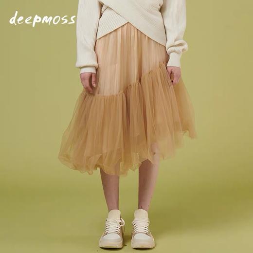 deepmoss简约不规则网纱裙半身裙女多色可选 dm19awSK10S1 商品图2