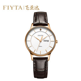 飞亚达(FIYTA)女表 M800011.PWK卓雅系列超薄男女情侣时尚防水款对式腕表钟表电子表 女表
