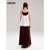 MARCHEN白色背心式褶皱吊带短上衣女 LABELHOOD/蕾虎 MA19SST50 商品缩略图4
