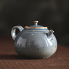 「景德镇纯手工霁青柴烧粗陶茶壶 茶杯」球孔主人壶 个人把玩壶 日式茶壶 霁青开片品茗杯 主人杯 商品缩略图1