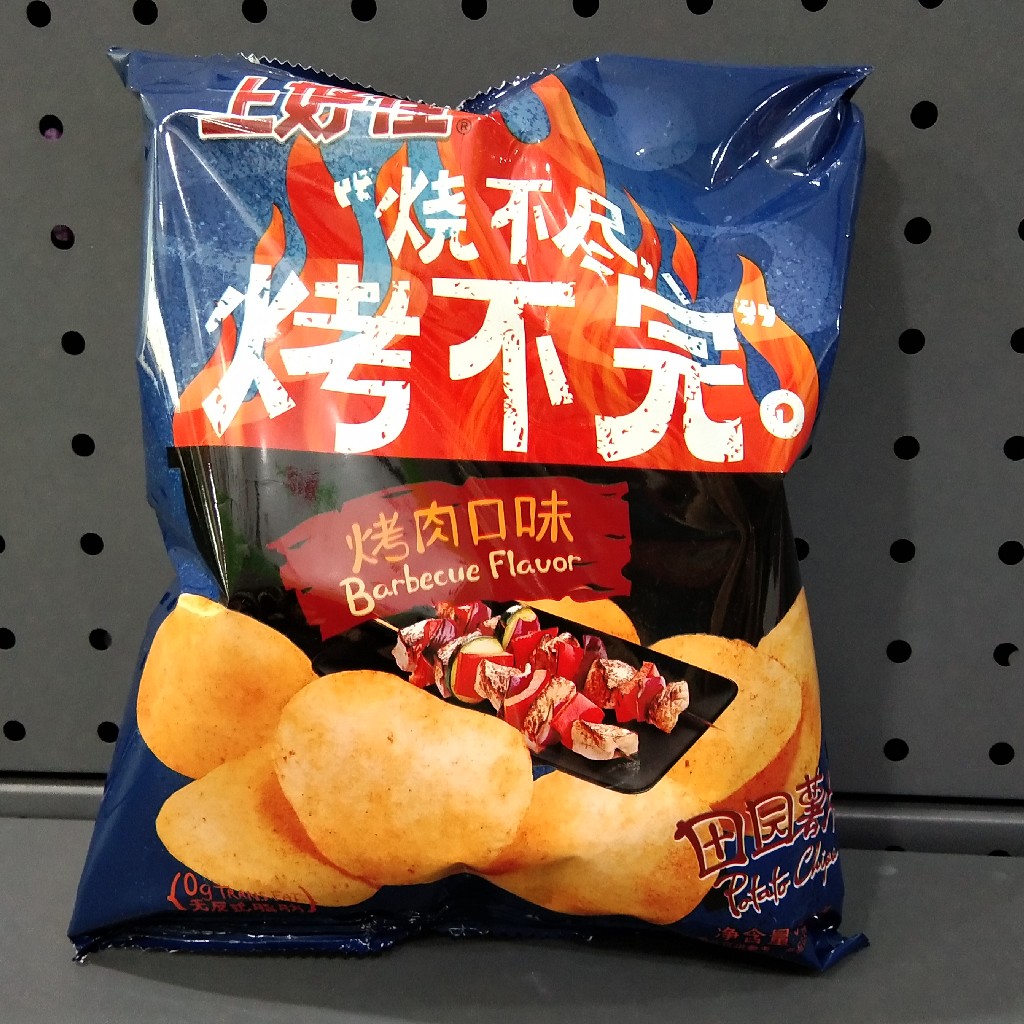 上好佳田园薯片烤肉口味50克