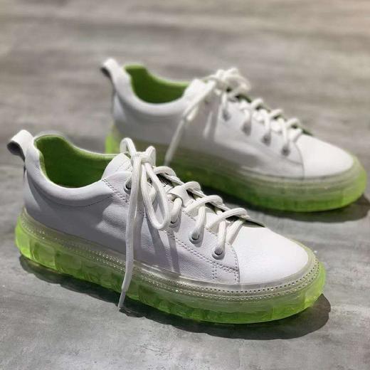 西村名物春季新款水晶果冻底饼干小白鞋T20AM19541 商品图0