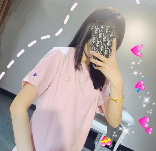31408   小标cmp日本单藕荷色粉女士纯棉短袖T恤 商品图3