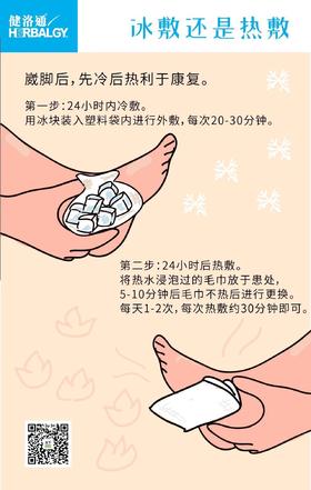 崴脚后冷热敷的顺序是？ 