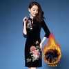 DYSL-Q4226春季装新款优雅丝绒晚礼服连衣裙 商品缩略图2