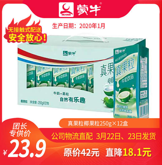 【团长】真果粒椰果粒250g×12盒 商品图0