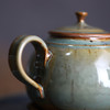 「景德镇全手工球孔蕉叶绿粗陶茶壶茶杯」 窑变釉主人壶 个人把玩陶瓷壶 品茗杯 商品缩略图2