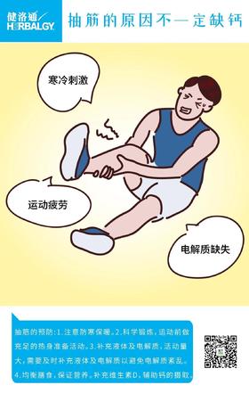  抽筋的原因不一定是缺钙 