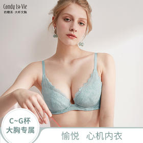 【旧款链接已下架详情页跳转新品】2345型胸奶糖派低鸡心大罩杯深V愉悦 2020新品