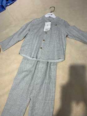 【蔓秋】MU6086男童长袖长裤套装