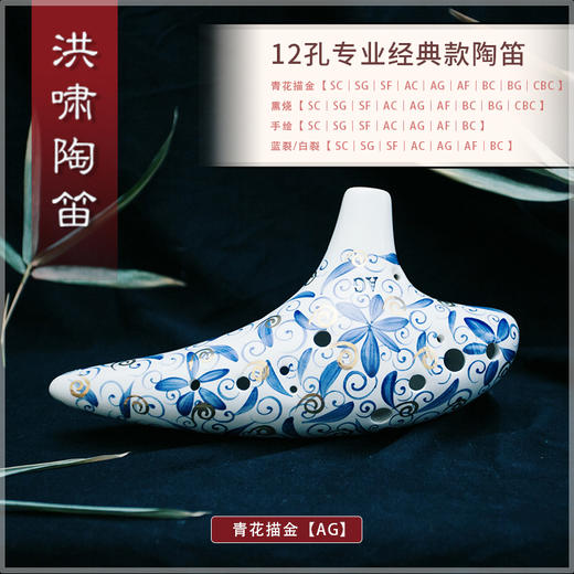 12孔BC青花描金 商品图3