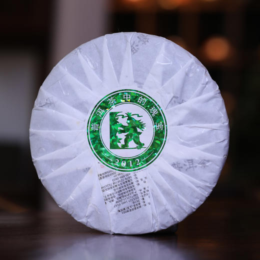 澜沧古茶2012年001大饼景迈古树春茶普洱干仓生茶357g 商品图1