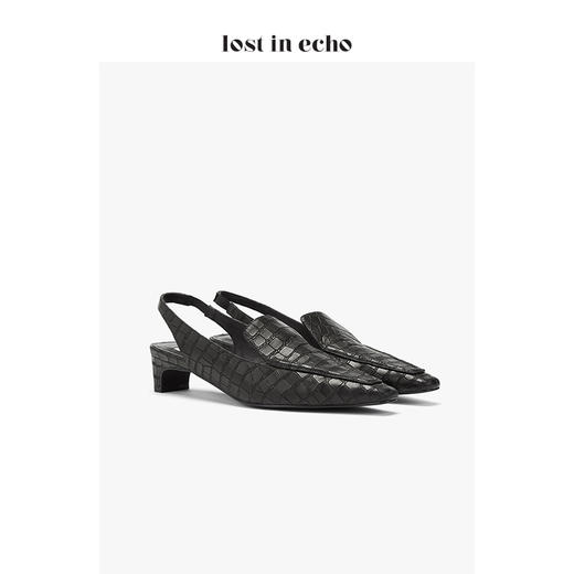 lost in echo * YOEYYOU 设计师女鞋 小方头后袢带单鞋 商品图1