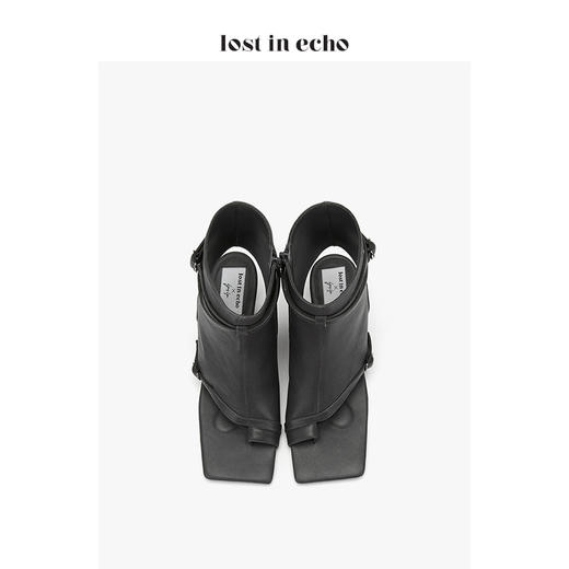 lost in echo * YOEYYOU 设计师女鞋 分趾及踝方头凉靴 商品图2