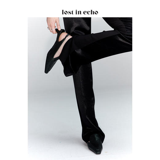 lost in echo * YOEYYOU 设计师女鞋 小方头后袢带单鞋 商品图0
