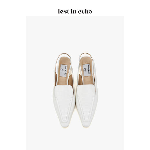 lost in echo * YOEYYOU 设计师女鞋 小方头后袢带单鞋 商品图3