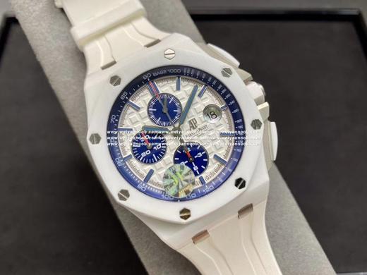 JF 爱彼AP26400 蓝圈盘 白陶瓷壳 3126机芯12位小秒 44毫米直径 市面强版本 商品图7