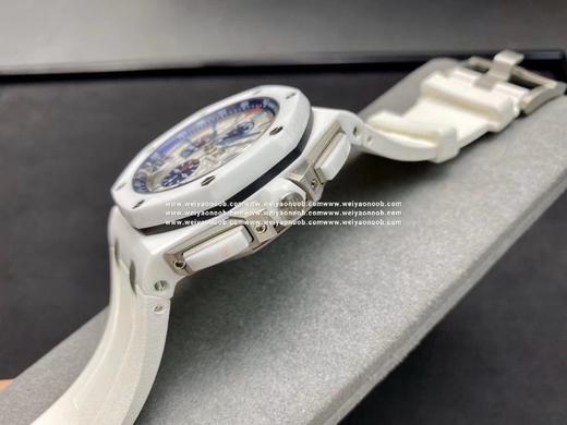 JF 爱彼AP26400 蓝圈盘 白陶瓷壳 3126机芯12位小秒 44毫米直径 市面强版本 商品图5