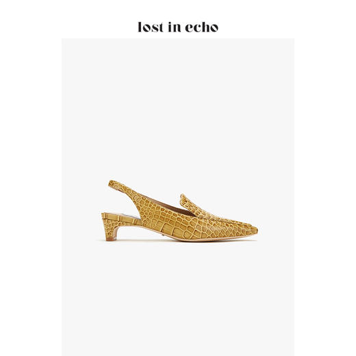 lost in echo * YOEYYOU 设计师女鞋 小方头后袢带单鞋 商品图2