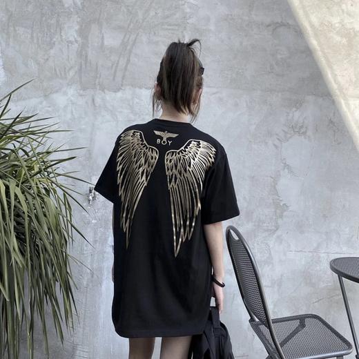 BOY LONDON后背烫金翅膀印花T恤情侣装2020春季男女同款时尚短袖 商品图8